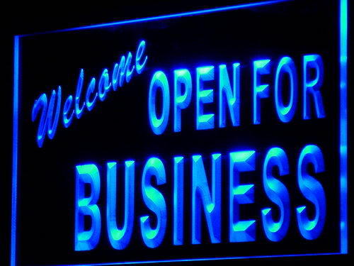 Welcome OPEN For Business Shop Neon Light Sign